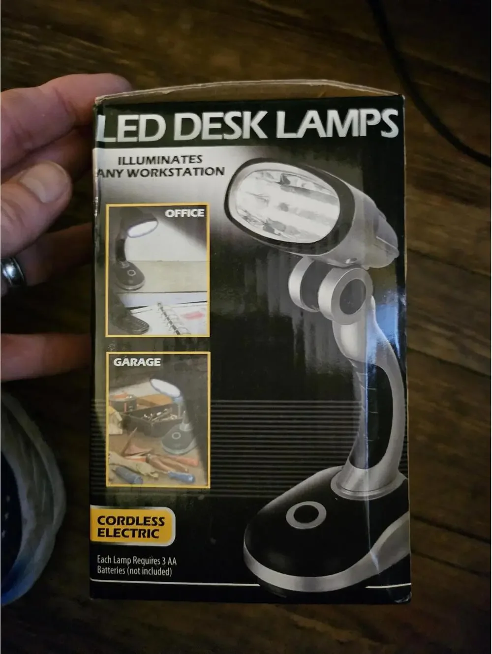 Set of 2 Sierra Electric 12 LED Super Bright Bulbs Battery Operated Desk Lamps